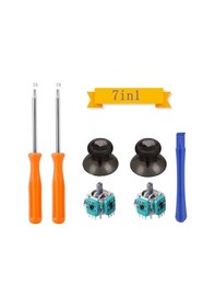 Resim Pazly Xbox One, Ps4, Ps5 Oyun Kumandası 3d Joystick Kapağı Ve Tamir Seti - 17 Parça 