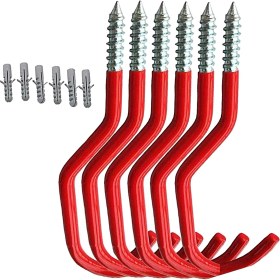Resim SunniMix 6x Duvar Bahçe Aracı Kanca Bisiklet Asılı Askı Ev Kürek Süpürge Organizatör (Yurt Dışından) 