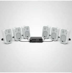 Resim Luxury, 6 Hoparlör 1 Anfi, Duvar Tip Masaj Salonu Ses Sistemi ,spa, Mağaza, Restorant ,kafe , Okul Anons Ve Ses Sistemi 