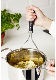 Resim Vardagen Patates Ezici Paslanmaz Çelik 30 Cm Siyah 