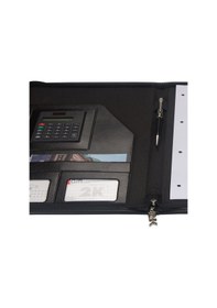 Resim Sekreterlik Hesap Makinalı Fermuarlı A4 100 Yaprak 25,5x34 Cm 