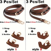 Resim A 3parça Mini El Çantası ve Makyaj Çantası DIY Kiti, Ayarlanabilir Omuz Askısı Aksesuarlarıyla, İki Bağlayıcı, Ayarlanabilir ve Ayrılabilir, İki Stil Bağlayıcıdan Seçim Yapılabilir, Altın Kaplama Donanımı, Çanta Modifikasyonları İçin Uygun, Kolay Kurulum ve Kullanım. 