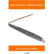 Resim Zarif Metal Kayık Tütsülük Dayanıklı Isıya Dayanıklı Minimalist Dekoratif Küllük 