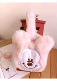 Resim Minnie Mause Figürlü Peluş Kulaklık Taç - Pembe Çok Renkli 