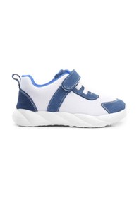Resim Rakerplus Barefoot Hakiki Deri Krem Lacivert Cırt Cırtlı Çocuk Spor Ayakkabı Krem 
