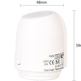 Resim Novahub 230v Elektrikli Termal Aktüatör - M30 Dişli Zemin Isıtma Termostatı İçin, M30 Dişli Güçlü Model 