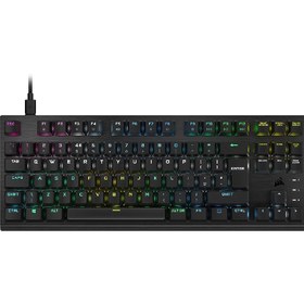 Resim Corsair K60 PRO TKL Kablolu Optik Mekanik OPX Doğrusal Şalter Oyun Klavyesi 8000 Hz Sorgulama Çapı - Siyah 