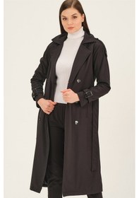 Resim Z6737 Dewberry Bayan Trençkot-siyah Siyah 
