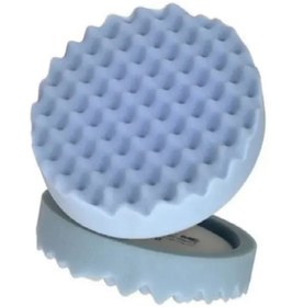 Resim 3M PN05708 Quick Connect Çift Taraflı Pasta Süngeri ADIM 3 220mm – Mavi Hare Giderici Polisaj Pedi 