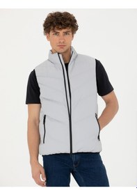 Resim Pierre Cardin Erkek Açık Gri Mont Yelek 50273116-Vr001 Açık Gri 