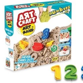 Resim Art Sand Numaralar Kum Seti 500 Gr. - Oyun Kumu Seti - Kinetik Kum Seti - Natural Kum - Doğal Kum Renkli 