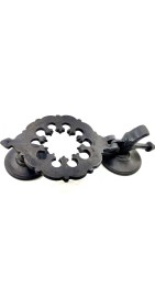 Resim Alem Antika Tarz Dekoratif Pirinç Osmanlı Kapı Tokmağı, Taktak - 265X75MM, Oksit 