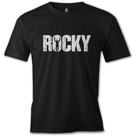 Resim Rocky - Win Siyah Erkek Tshirt 