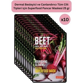 Resim Dermal Besleyici Ve Canlandırıcı Pancar Maskesi 25 Gr 10 Adet 