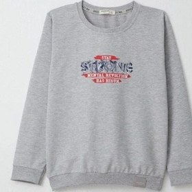 Resim Erkek Çocuk Stay Strong Yazılı Eşofman Takım-14692 Gri 