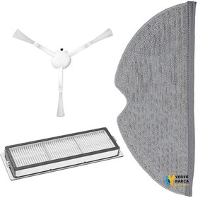 Resim Xiaomi Uyumlu Dreame F9 Robot Süpürge Hepa Filtre Yan Fırça Mop Bez 