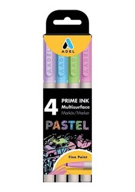 Resim Prime Ink Multisurface 4 Lü Marker Pastel 