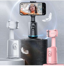 Resim Hallow Akıllı 360 Otomatik Yüz İzleme Gimbal Masaüstü Selfie Pembe 