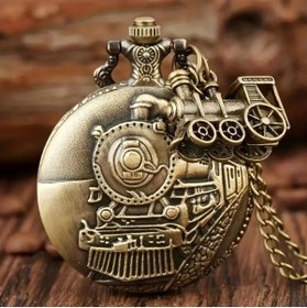 Resim Bin Hediye Köstekli Saat Tren Bronz 709766 