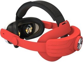 Resim Quest 3S için Meta için Yükseltilmiş VR Kafa Bandı, Ayarlanabilir Konforlu Elit Kayış, ABS Malzeme, Çoklu Renk, 28 * 18 * 6 CM Boyut, Gelişmiş VR Deneyimi (kırmızı) 