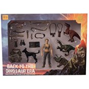 Resim Kadın Figürlü Dinozor Seti 