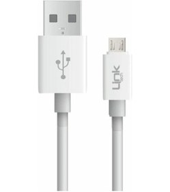 Resim K558 2.4 A Beyaz Micro USB Şarj ve Data Kablosu 