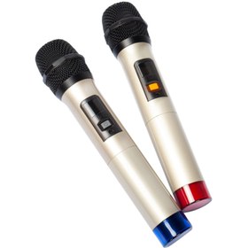 Resim Denox Logic 802 Çift Telsiz Mikrofonlu 120watt Stereo Amfi Mikser 