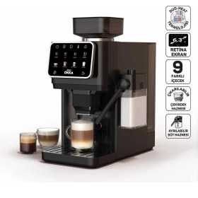 Resim Arzum OK0042 Okka Barista Pro Otomatik Espresso Makinesi 1400W, Duo Heat Teknolojisi, Krom 