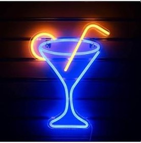 Resim Kokteyl Neon Tabela Neon Yazı Dekoratif Aydınlatma Ve Gece Lambası, kokta12 