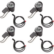 Resim 4x E-Bisiklet LED Far 6V 12V 24V 36V 48V 60V Bisiklet Işığı Su Geçirmez Ön Far Su Geçirmez Konnektör (Yurt Dışından) 