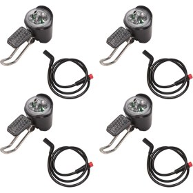 Resim 4x E-Bisiklet LED Far 6V 12V 24V 36V 48V 60V Bisiklet Işığı Su Geçirmez Ön Far Su Geçirmez Konnektör (Yurt Dışından) 