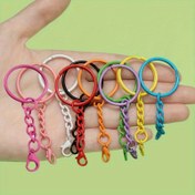Resim 20/50 adet Çeşitli Renkli Anahtarlık Halkaları - Çinko Alaşımlı DIY Takılar, El Sanatları, Çanta ve Sırt Çantası Süslemeleri, Canlı Renkli Aksesuarlar, Anahtarlık Aksesuarları, El Sanatları Aksesuarları, Dayanıklı Anahtarlıklar 