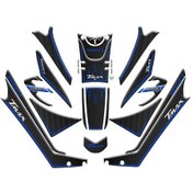 Resim Yamaha Tmax 2019 - 2021 Uyumlu Tank Pad Set 001 Siyah 