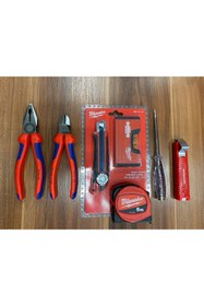 Resim Genel Markalar 7 Parça Profesyonel El Aleti Seti Milwaukee , Izeltaş Set Made In Germany 