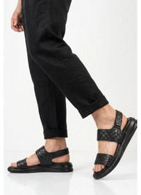 Resim Pierre Cardin Siyah Lastikli Hafif Erkek Günlük Sandalet Pc-7334 M 