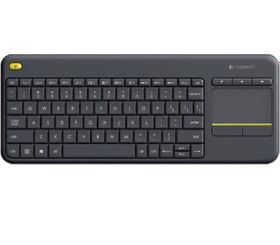 Resim Logitech 920-007149 Wireless Touch K400 Plus Siyah Tv Kablosuz Klavye 