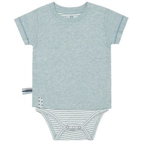 Resim Organicera Organicera Organik Kısa Kollu Tshirt Body,Aqua Gri 