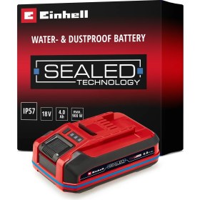 Resim Orijinal Einhell 18 V 4.0 Ah SEALED Power X-Change PLUS (18 V Akü, Su ve Toz Koruması, IP57 Koruma Sınıfı,Tüm PXC cihazları için evrensel kullanım, Şarj cihazı dahil değil) - 4511627 