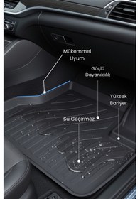 Resim Hitaks Audi A3 Paspas 2004 2012 Arası Uyumlu 4d Araca Özel Havuzlu Paspas 