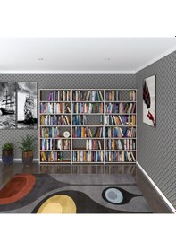 Resim Kenzlife Kitaplık Süper Ga 180 240 19 Cvz 6 Katlı 3 Bölme Çift Bölme Opsiyonlu Ofis Mutfak Banyo Dolabı Arkalıksız Çok Renkli 