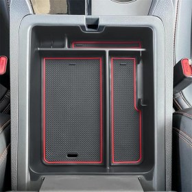 Resim Steellaar Pilot Aksesuarları Için Orta Konsol Düzenleyici Siyah Kırmızı (Yurt Dışından) 