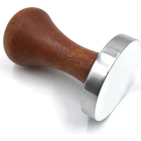Resim Time Ahşap Saplı Barista Kahve Tamper, Paslanmaz Çelik Taban (51 Mm) 