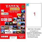 Resim Tanex Laser Etiket 100 YP 210x297 Laser-Copy-Inkjet TW-2000 