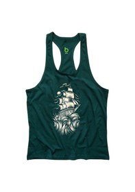 Resim Bluu Wave Fitness Gym Tank Top Sporcu Atleti (532942465) 