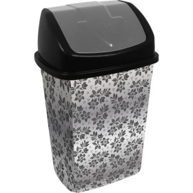 Resim Desenli 5 Litre Klik Çöp Kovası, Şık ve Kullanışlı Ev ve Ofis Için Uygun 