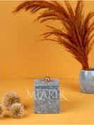 Resim MIARIK DESIGN & DEKORASYON Dekoratif Mermer Kare Detaylı Pamukluk 
