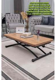 Resim Juppo Üst Tabla Mdf Efesçam Oval Köşe Alt Siyah Dışa Kıvrım 