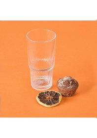 Resim İpekk Cam Bardak - Şeffaf - 290 Ml Renkli 
