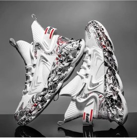 Resim Beyaz Ayakkabı Erkek Spor Ayakkabı Erkek Rahat Erkek Ayakkabı Tenis Lüks Ayakkabı Eğitm Nefes Ayakkabı Moda Erkek Sneaker 55021305 Beyaz 