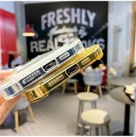 Resim Iphone 7 Uyumlu Kılıf Silikon Şeffaf Kredi Kartlık Bölmeli Antişok Dört Köşe Darbe Korumalı, Gri 